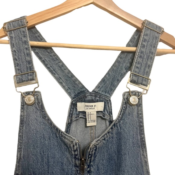 🍯 Denim Overall Mini Dress - FOREVER 21 - Picture 3 of 5